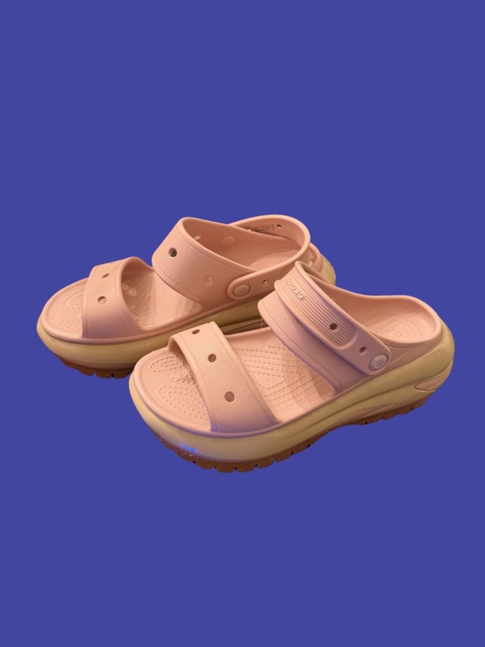 CROCS Mega Crush Sandal Pink Clay W8 M6